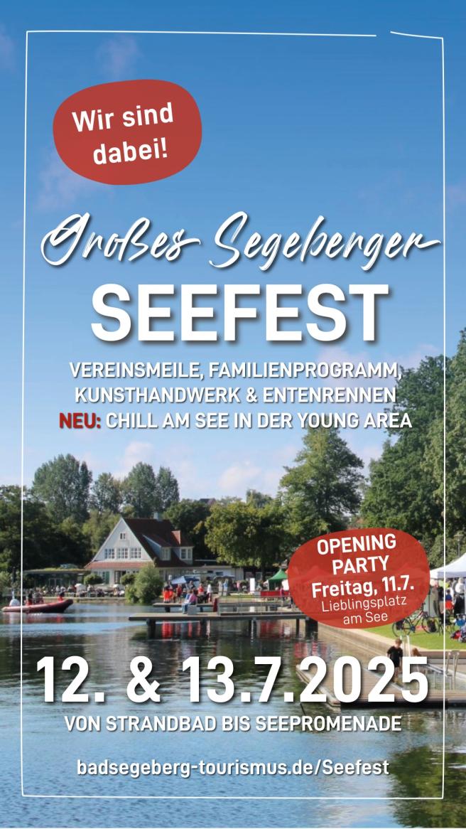 Werbeplakat Segeberger Seenfest